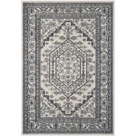 Safavieh Adirondack Power Loomed Rectangle RugIvory & Navy 6 x 9 ft. ADR108R-6
